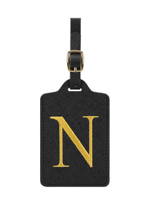 Premium Leather Business Luggage Tag Luggage Address Label Carry-on Luggage Label Name ID and Address Folder Travel Accessories
