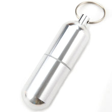 Aluminum Alloy Cotton Signifier Waterproof Sealed Metal Medicine Jar Box Creative Portable Carry On Keychain Toothpick Box
