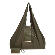 Reusable Mini Keychain Tote Bag Large Capacity Eco-Friendly Foldable Shopping Bag Lightweight Key Ring Expandable Reusable Bag