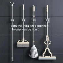Home Storage Rack Wall Hanging Shelf Bathroom Shower Holder Storage Traceless Hook Mop Organizer Waterproof Broom Hanger