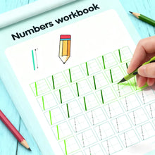 Control Pen Training Number 0-100 Drawing Red Book Children's Enlightenment Exercise Book Digital Copying Practice Calligraphy