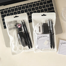 Themed School Supplies Kit Themed Black Stationery Set Creative Stationery Set Cartoon Cartoon Stationery Set For Craft Daily