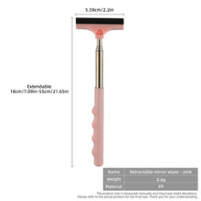 Car rearview mirror wiper, telescopic handle car rearview mirror wiper, car glass cleaning tool cleaning brush