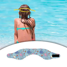 2x Kids Swim Headband Ear Protectors with Fun Designs for Water Activities , B