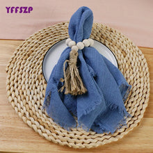 Factory Direct Cloth Napkins Set of 48 Gauze Crepe Cotton Fabric 42x42cm Dinner Tea Towel Kitchen Wedding Table Easter Decor