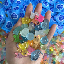 40pcs Mini Luminous Blind Box Animal Snacks Fruit Conch Blind Bag Small Ornaments Creative Decoration Party Gifts Randomly Sent