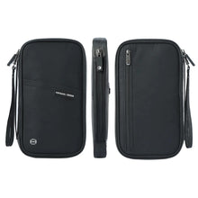 Travel Passport Wallet Organizer Bag with Card Holder Document Case for Family Crossbody Ticket Cash Storage Bag for Abroad Trip