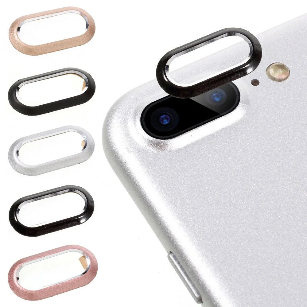 1/2/5PCS  Metal Camera Protector For iPhone X 7 8 Back Lens Guard Circle Ring Anti-scratch Protective Cover On iPhoneX 8 7 Plus