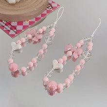 Cute Phone Strap Chain Fashion Colorful Crystal Bracelet Phone Charm for Mobile Phone Kawaii Schoolbag Pendant Accessories