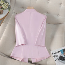 NAVIU Women's Slim Fit Formal Blazer Single Breasted Half Sleeve Jacket Elegant Office Top for 2025 New Spring Summer