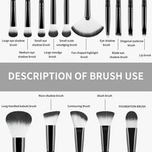 33Pcs All In One Makeup Tools Set 15 Brushes Beauty Sponges Powder Puff Eyelash Curler With Storage Bag For Full Face Makeup