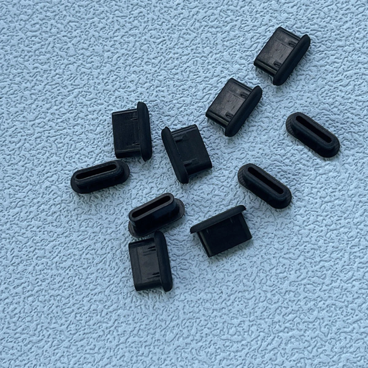 10pcs Type-C Dust Plug USB Charging Port Protective Cover Black White Silicone Dust Cap and Charging Port Phone Dust Protection