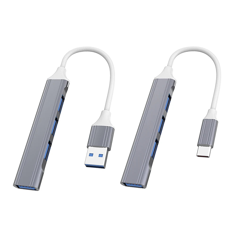 USB C HUB Type C Extender 4 Port Splitter Adapter OTG Docking Station For Phone Macbook Pro 13 15 Air PC Laptop Computer Hub
