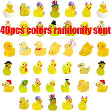 40 Kinds of Mini Ducks Collection Luminous Yellow Duck Miniatures Fairy Garden Decoration Desk Decorative Figurines Home Decor