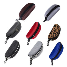 Protective Hard Shell Glasses Case Portable Zipper Storage Box With Carabiner Clip Fits Sunglasses Eyeglasses Reading Travel