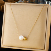 LAMENGLY 316L Stainless Steel Simple Style Bowknot Heart Pearl Geometry Pendant Necklace For Women Elegant Trend Neck Chain Gift