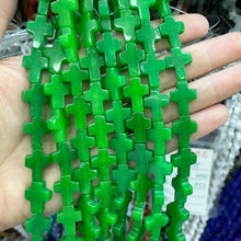 Natural Stone 12X16MM Cross Shape India Agate Jade Spacer Beads For Jewelry Making DIY Bracelet Necklace Earring Handmade