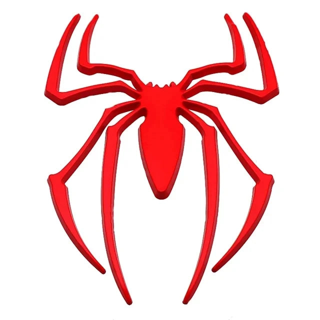 1Pc Universal Metal 3D Spider Emblem Red Logo Car Body Side Sticker Spider Truck Badge Auto Decal Accessories