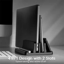Office ABS  Laptop Stand Vertical Save Desktop Space Easy To Place Computer Accessories Scalable Width Office Desk Storage