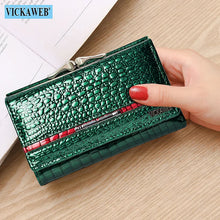Free Gift Small Cute Wallet For Women Fashion Mini Purse Female Patent Leather Ladies Designer Brand Short Red Woman Card Holder
