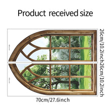 Modern Arch Window Botanical Wall Decal Self Adhesive PVC Mural Removable Wallpaper For Bedroom Living Room Bathroom Decor