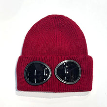New Winter Warm Beanie Hats Women Men Winter Windproof Glasses Knitted Ski Mask Cap Outdoor Ear Protection Sports Cold Hat