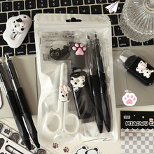 Themed School Supplies Kit Themed Black Stationery Set Creative Stationery Set Cartoon Cartoon Stationery Set For Craft Daily