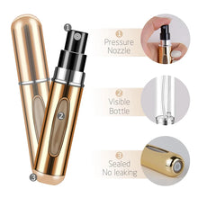 5ML Refillable Perfume Atomizer Portable Travel Mini Empty Perfume Spray Bottle Aluminum Cosmetic Dispenser Container
