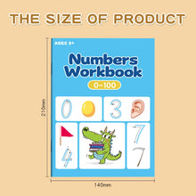 Control Pen Training Number 0-100 Drawing Red Book Children's Enlightenment Exercise Book Digital Copying Practice Calligraphy