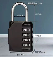 Mini Waterproof Password Padlock for Dormitory Cabinet Luggage Car Basket Outdoor - Durable Zipper Lock for Security Needs