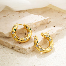 Stainless Steel Gold Plated Colorful CZ Zircon Circle Huggie Earrings for Women Round Ear Hoops Cartilage Piercing Jewelry Gifts