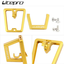 KORE Litepro Folding Bike Front Bag Carrier Block Bracket 2 Holes Mounting For Brompton Folding Bike Front Carrier Mount Adapter