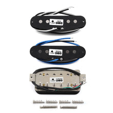 FLEOR HSS Alnico 5 Guitar Pickups Set Humbucker + Single Coil Pickup Staggered for SSH ST Guitar Parts