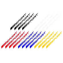 4pcs Waterproof Car Reflective Stickers Wheels Rims Sport Racing DIY Decorative Stripes Decal Emblem Auto SUV Truck Accessories
