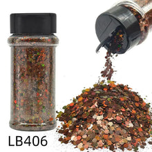 Silver Holographic - Craft Nail Glitter - 2oz Glitter Mix Chunky Glitter Bulk Colors in Shaker, Nail Glitter Decoration
