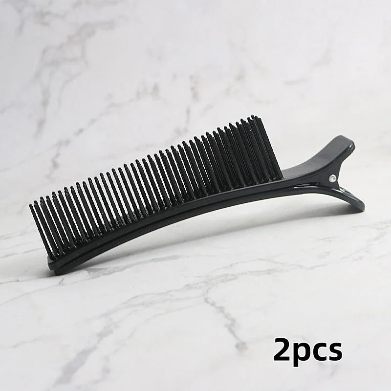 Hair Sectioning Clips With Comb Professional Barber Hair Grip Clamps For Dyeing Perm Styling Hair Accessories