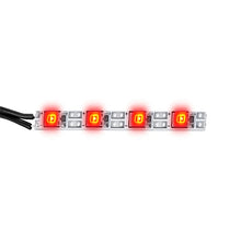 TRINOOD 2/3/4 LEDs Red White Green Blue Light Lamps Bar Controller for 1/10 Axial SCX10 TRX4 RC Car Drift Crawler body lights