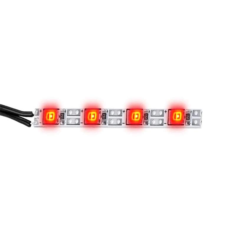 TRINOOD 2/3/4 LEDs Red White Green Blue Light Lamps Bar Controller for 1/10 Axial SCX10 TRX4 RC Car Drift Crawler body lights