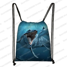 Ancient Animal Dinosaur Backpack Women Men Travel Bag Teenager Boys Girls Bookbag Children Canvas Drawstring Bag Kids Gift