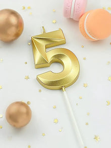 1pc-Birthday candles, cake digital candles, sparkling cake top decorations for parties, weddings, and birthday decorations