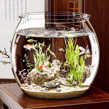 Plastic Fish Bowls Round Clear Goldfish Bowl Aquarium Hydroponic Planter Floral Container For Table Centerpiece Fish Home Decor