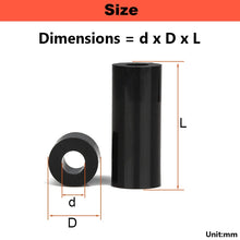 M2.8 M3.2 M4.2~M14 Insulation ABS Isolation Column PC Board Elevate Gasket Ring Round Hole Nylon Plastic Cushion Through Column