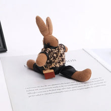 Cartoon Key Holder Animal Doll Pendant Bag Pendant Decoration Korean Style Key Ring Girls Car Accessories Lady Rabbit Keychains
