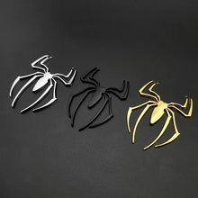 1Pc Universal Metal 3D Spider Emblem Red Logo Car Body Side Sticker Spider Truck Badge Auto Decal Accessories