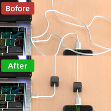 6Pcs Magnetic Cable Clips Cord Organizer Desktop Cable Management Accessories Self-adhesive USB Charging Line Holder For Office