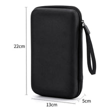 New Hard Shell EVA Storage Box Mini Portable Pouch Carrying Bag Black Zipper Earphone Case Digital Accessories