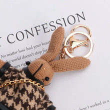 Cartoon Key Holder Animal Doll Pendant Bag Pendant Decoration Korean Style Key Ring Girls Car Accessories Lady Rabbit Keychains
