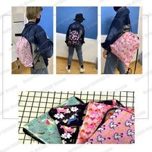 Ancient Animal Dinosaur Backpack Women Men Travel Bag Teenager Boys Girls Bookbag Children Canvas Drawstring Bag Kids Gift