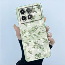 For Xiaomi Poco X6 Pro 5G Case Poco X6Pro Back Cover Fashion Simplicity Floral Soft Liquid Silicone Shell For PocoX6 Pro Fundas