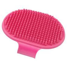 Pet Grooming Brush for Bath Massage, Silicone Bristle Deshedding Tool with Ergonomic Handle for Cats Dogs, 1PC